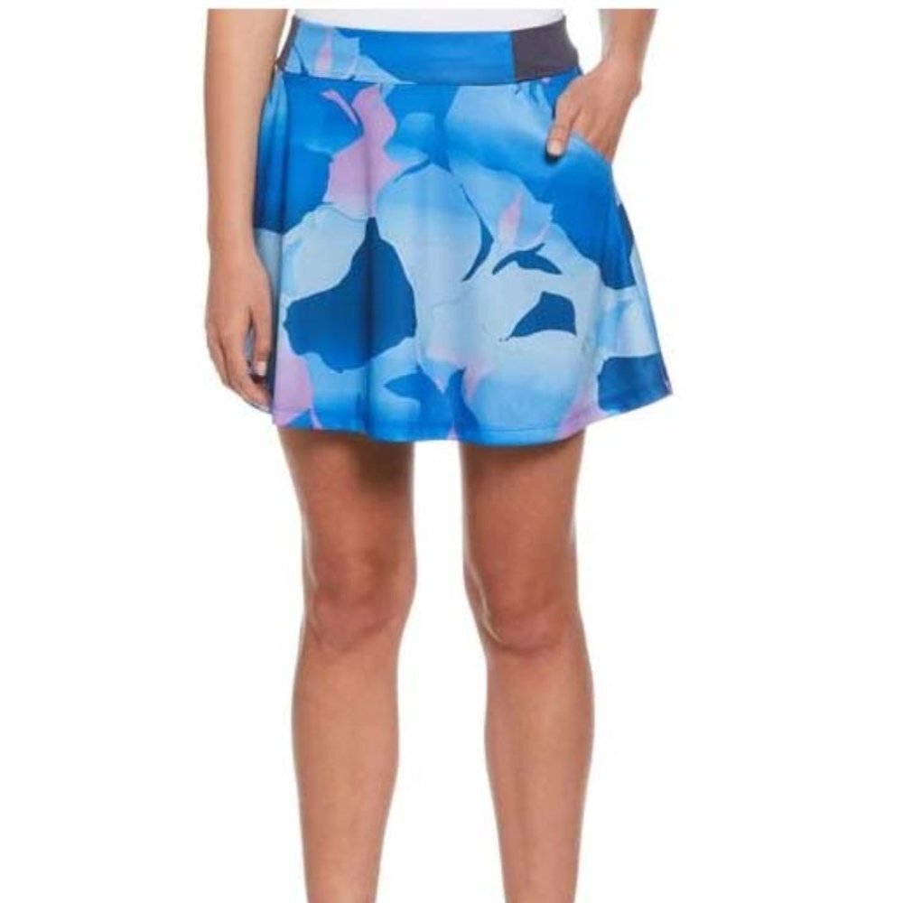 NWT Callaway Women's UPF 50 Abstract Gradient Print Flounce Golf Skort